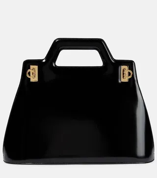 Wanda leather tote bag