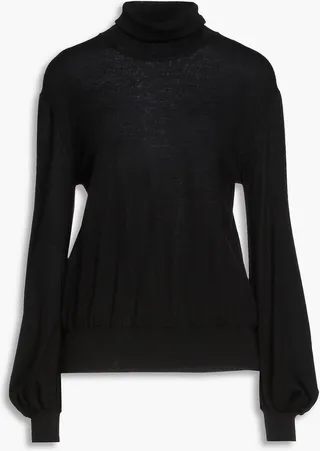 Wool turtleneck sweater