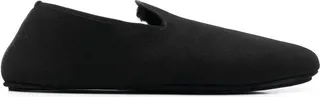 Square-Toe Flat Slippers