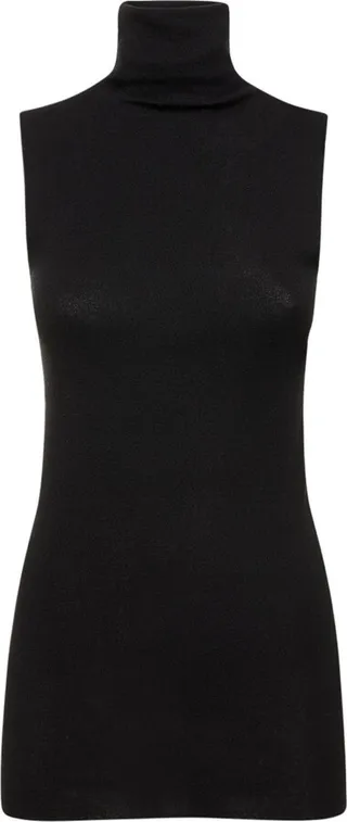 Siska sleeveless cotton blend knit top