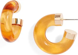 Jelly Hoop Huggie Earrings