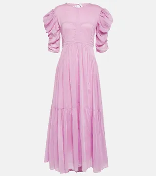 Bealisa cotton and silk maxi dress