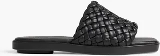 Rumi woven leather slides