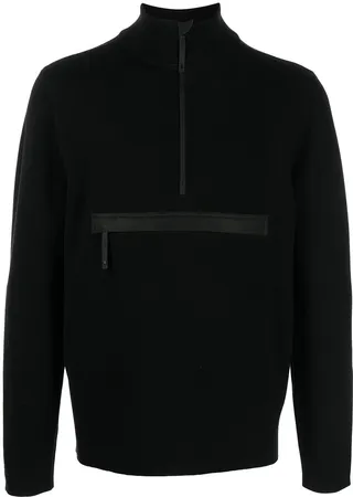 Half-Zip Roll Neck Sweater