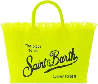 Colette Fluo Yellow Cotton Canvas Bag