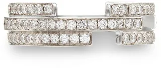 18kt white gold C3V diamond ring