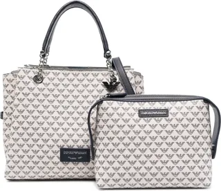 Monogram-Print Tote Bag