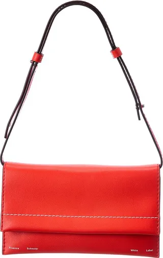 Proenza Schouler Accordion Flap Small Leather Shoulder Bag