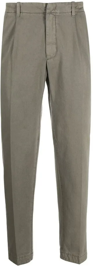 Straight-Leg Cut Chino Trousers