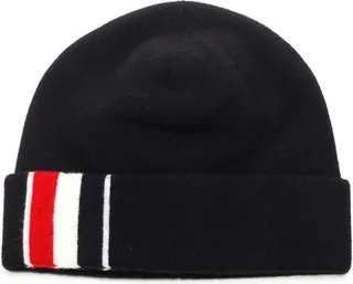Thom Browne Stripe Detailed Knitted Beanie