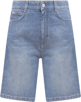 Stella McCartney Logo Denim Bermuda Shorts