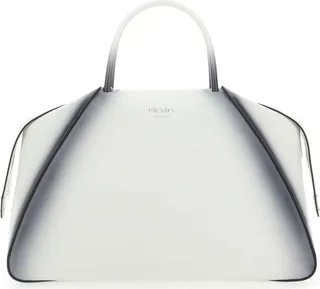 Prada Logo Detailed Top Handle Tote Bag