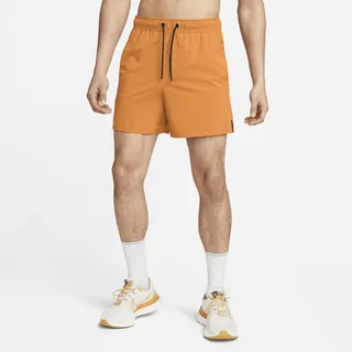 Nike Men's Unlimited Dri-FIT 5" Unlined Versatile Shorts in Orange