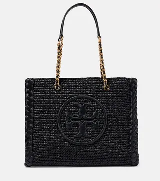 Ella Small raffia tote bag