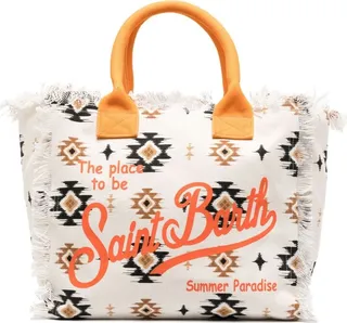 Vanity ikat-print tote bag