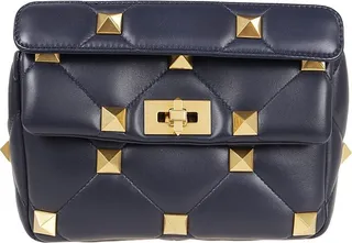 Valentino Garavani Roman Stud Quilted Medium Shoulder Bag