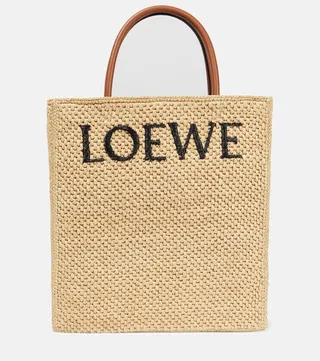 Standard A4 raffia tote bag