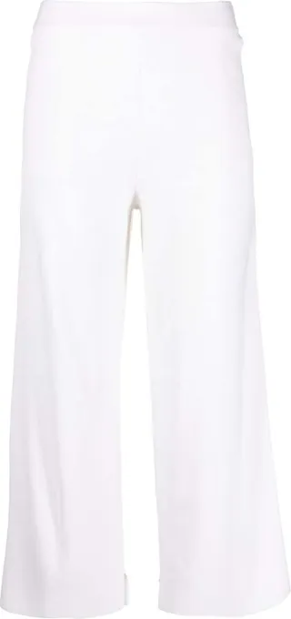 Wide-Leg Cropped Trousers