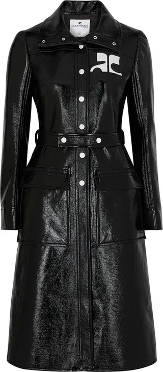 Courrèges Crinkled Vinyl Coat