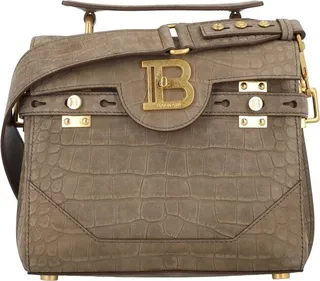 Balmain B-Buzz 23 Embossed Tote Bag