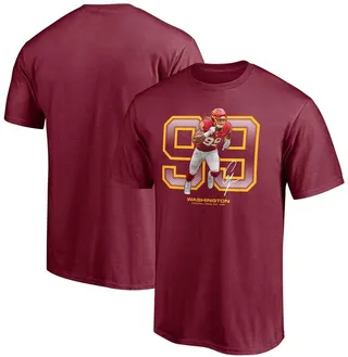 Men's Fanatics Branded Chase Young Burgundy Washington Football Team Powerhouse Player Graphic T-shirt