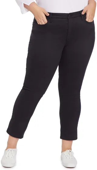 Sheri Side Slit Slim Ankle Jeans