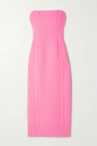 A.L.C. - Elizabeth Strapless Cady Midi Dress - Pink
