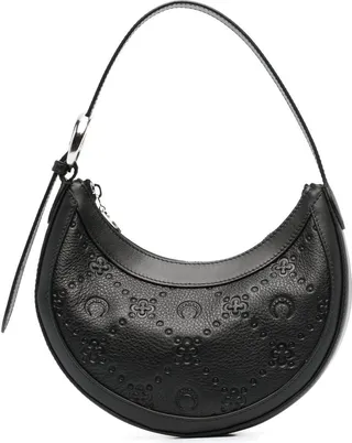 Black Small Moonogram Shoulder Bag