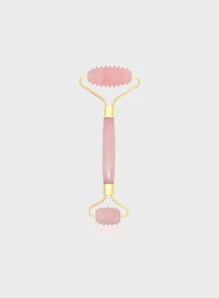 Face Roller - Textured Rose Quartz