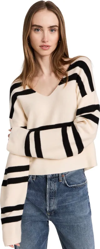 LNA Luca Striped Sweater