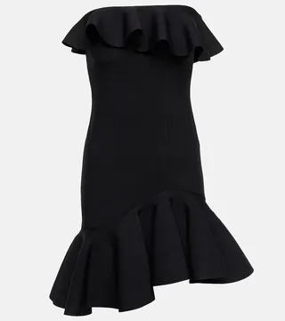 Ruffle-trimmed minidress