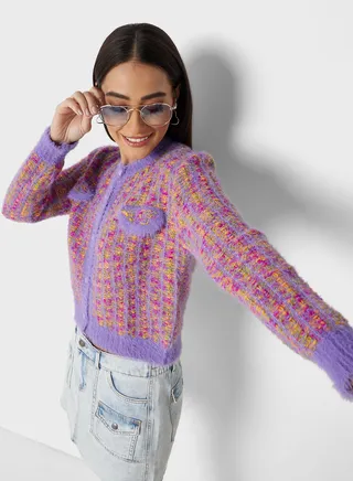 Color Striped Cardigan