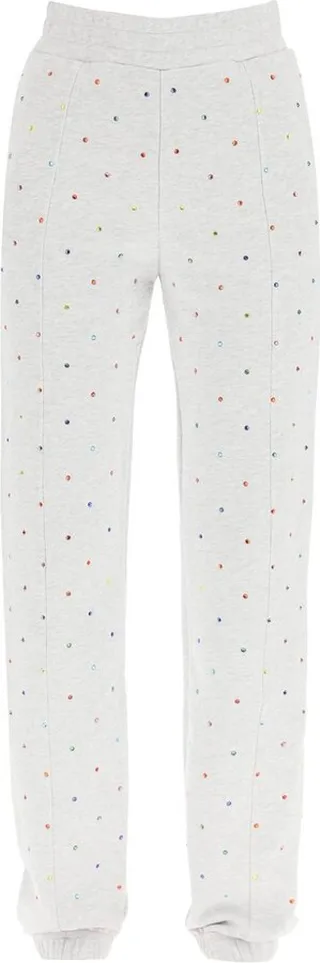 MSGM Stud-Embellished Elasticated Waistband Joggers