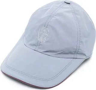 Logo-Stitched Flat Cap