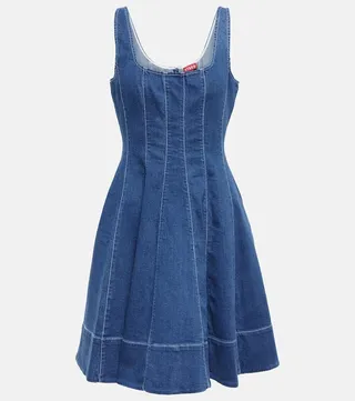 Mini Wells denim minidress