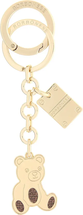 Metal Teddy Bear Keychain