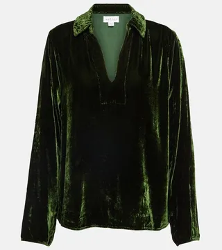 Jordy velvet top