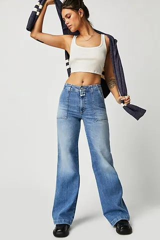 Closed Aria Trouser Jeans by Closed at Free People