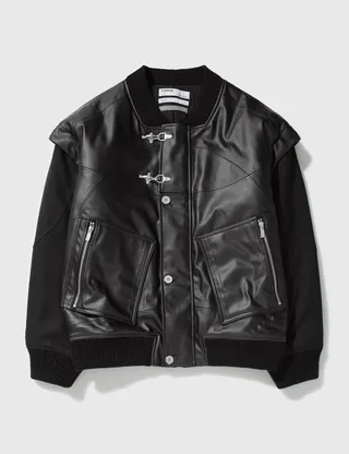 Streamline Arch Panelled Bomber Jacket