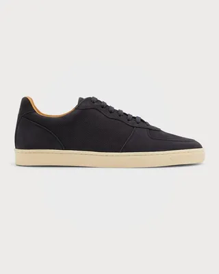 Men's Leather Low-Top Sneakers