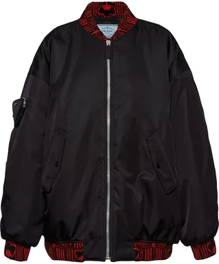 Re-Nylon bomber jacket