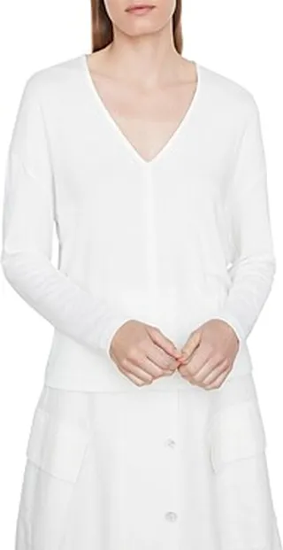 Vince Long Sleeve V Neck Top