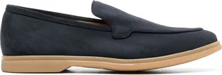 Almond-Toe Suede Loafers