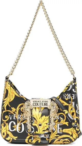 Couture-print shoulder bag