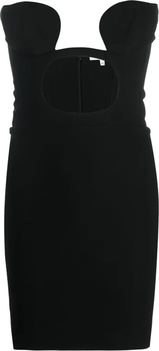 Cut-Out Jersey Minidress