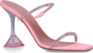 Amina Muaddi Glass Gilda Mules 95