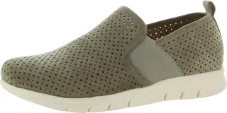 Casey Womens Suede Align Footbed Slip-On Sneakers
