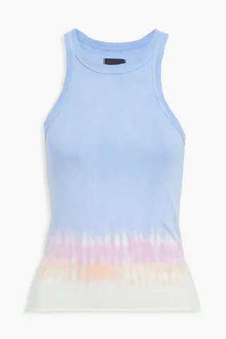 The Rivington tie-dyed cotton-jersey tank