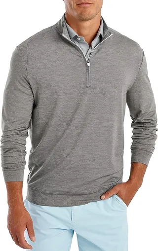 Vaughn Striped Quarter-Zip Pullover