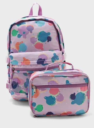2 Piece Set Laptop Backpack And Lunch Bag